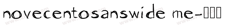 novecentosanswide me字体转换